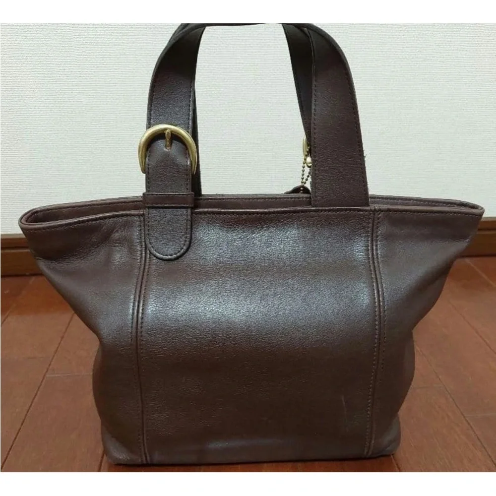 Coach Chocolate Brown Leather Tote - Picture 2 of 14